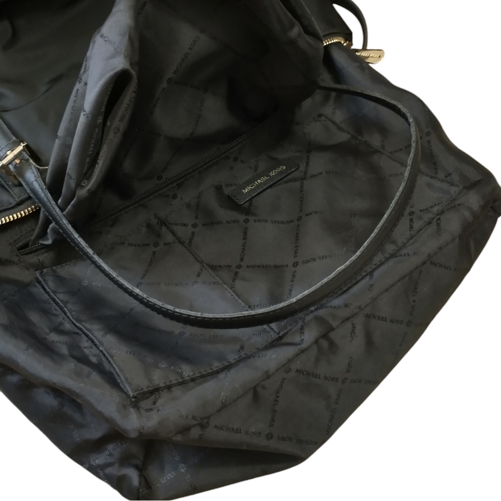 Michael Kors Bedford Black Nylon East Women's Shoulder Bag - Picture 15 of 15